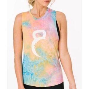 Zyia Hendrix Kettle Moon Tie Dye Tank Size XS Active Workout Top EUC
